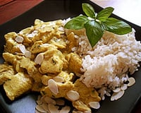 Poulet au basilic et lait de coco