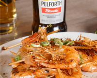 Crevettes caramélisées au piment d'Espelette