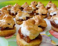 Des p'tites bouchées aux pommes, merveilleuses, délicieuses, onctueuses....