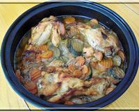 Un plat très savoureux cuit dans un plat tajine au four, une viande bien tendre et pas sèche du tout !
