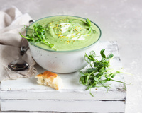 Crème de courgette au lait de coco