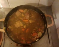 Sauté de porc aux morilles et vin blanc