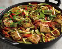 Wok de poulet et légumes du soleil