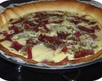 Tarte viande des grisons & fourme d'Ambert