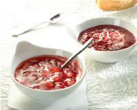 Confiture de framboises au four