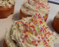 Cupcakes vanille, glaçage mascarpone