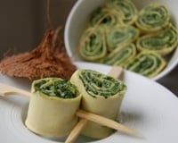 Rolls d'épinards au lait de coco