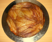 Tatin aux endives, miel et comté
