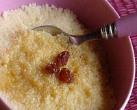 Semoule sucrée au lait