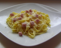 Tagliatelles à la carbonara