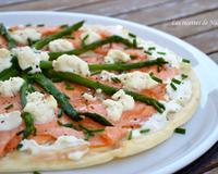 une pizza très légère et savoureuse qui peut se déguster chaude, tiède ou même froide ...