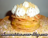 Millefeuilles de crêpes façon tarte au citron meringuée