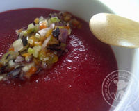 Gaspacho de framboises