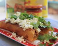 De délicieux Flautas de poulet.