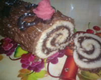 Bûche de Noël chocolat/noix