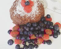 Bowl Cake cacao fruits rouges