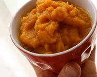 Purée de carottes et de radis rose (sans gluten et sans lait) {6-12 mois}