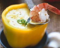 Crème aux poivrons jaunes