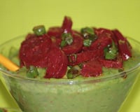 Verrines petits-pois chorizo