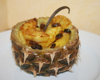 Ananas frais caramélisé