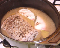 Rôti de porc confit.