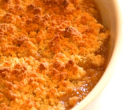 Crumble pommes/nectarines caramélisées