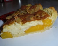 Tarte soufflée aux pêches