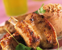 Travers de porc et sa crème de tomates séchées