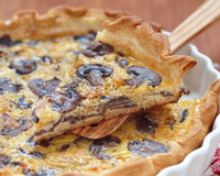 Quiche aux champignons forestiers et au porto