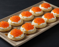 Blinis au parfum de truite et d'érable