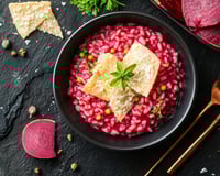 Risotto à la betterave rouge