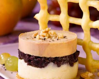 Foie Gras de canard sur pieds de porc braisés