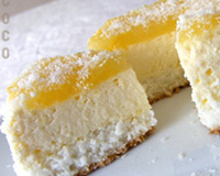 Cheesecake noix de coco et mangue anisée