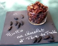 Risotto chocolat et fève de tonka