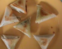 Samoussa aux lardons