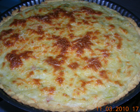 Quiche feuilletée aux poireaux