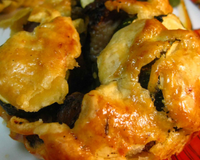 Paniers de poulet au basilic