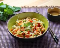 Une jolie salade exotique qui peut faire office de plat léger.