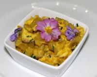 Un poisson sans arête, de la patate douce blanche et du curcumin