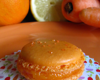 Craquant ce délicieux macaron à la carotte et aux agrumes, idéal pour sortir de cette période hivernale en douceur...