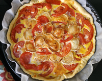 Tarte à la tomate et au chèvre