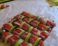Un tissage d'agneau et de petits légumes juste snackés, cuisson 2 minutes chrono, qui dit mieux ?