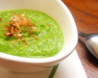 Veloutés de petits pois et Wasabi