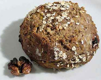 Pain tout rond au potiron, marron et noix