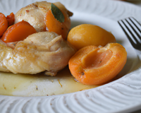 Chapon aux abricots