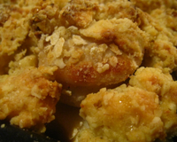 Crumble de boudins blancs aux pommes