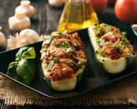 Courgettes farcies à la viande hachée