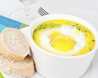 Œufs cocotte aux épinards
