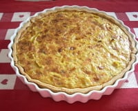 Tarte aux poireaux et à la fourme d'ambert