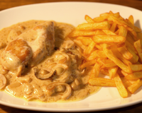 Poulet sauce au Maroilles